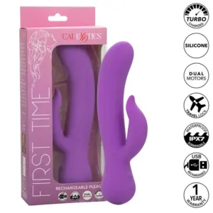 CALEXOTICS - First Time Vibrador Complaciente Recargable Morado