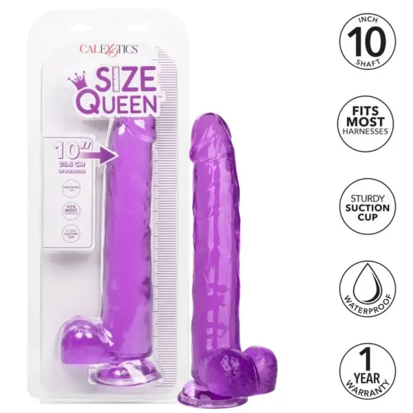 CALEXOTICS - Size Queen Dildo Lila 25.5 cm: Placer Sin Límites - Imagen 2