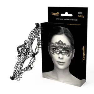 Coquette Chic Desire - Antifaz encaje negro fino para intensificar tus sentidos