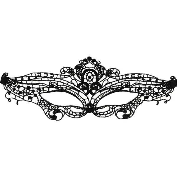 Coquette Chic Desire - Antifaz encaje negro fino para intensificar tus sentidos - Imagen 3