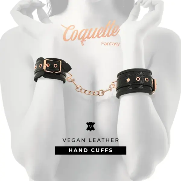 Coquette Chic Desire - Black Edition Esposas para Manos con Forro de Neopreno - Imagen 2