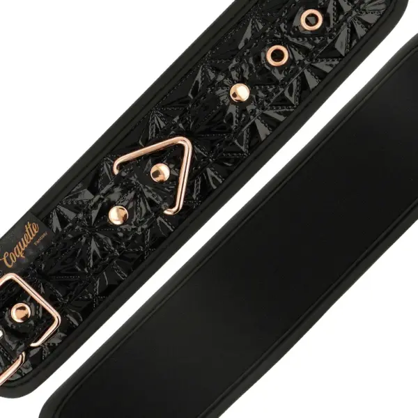 Coquette Chic Desire - Black Edition Esposas para Manos con Forro de Neopreno - Imagen 4