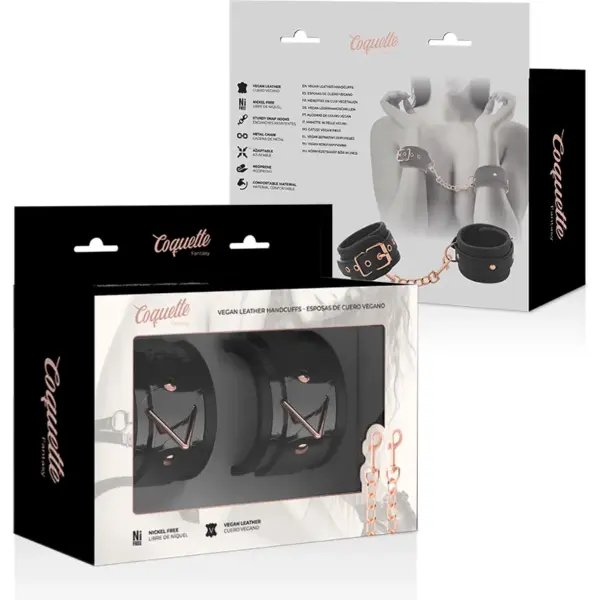 Coquette Chic Desire - Black Edition Esposas para Manos con Forro de Neopreno - Imagen 8