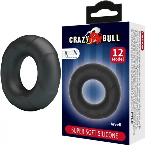 Crazy Bull - Anillo de Silicona Arvell Modelo 12 para Placer Masculino