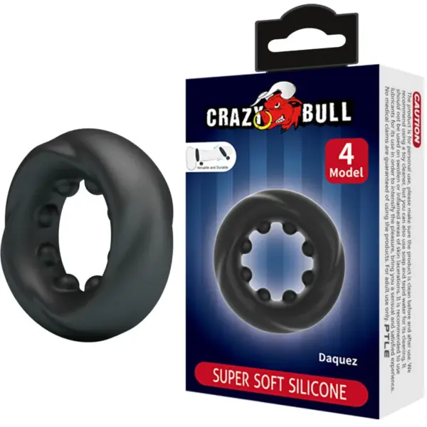 Crazy Bull - Anillo de Silicona Modelo 4 para Placer Masculino