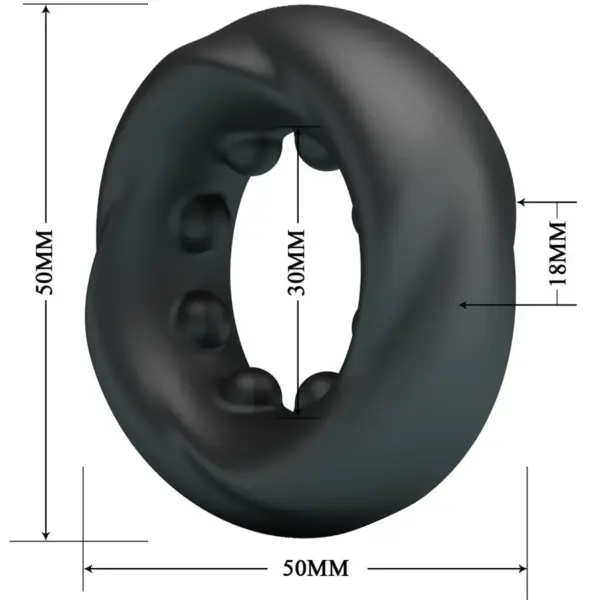 Crazy Bull - Anillo de Silicona Modelo 4 para Placer Masculino - Imagen 6