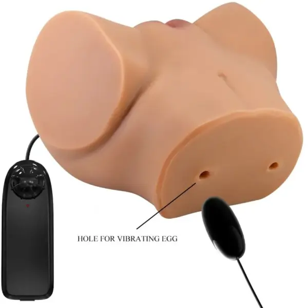 CRAZY BULL - Emilia Trasero Vibrador con Vagina y Ano Realístico Natural Control Remoto - Imagen 8