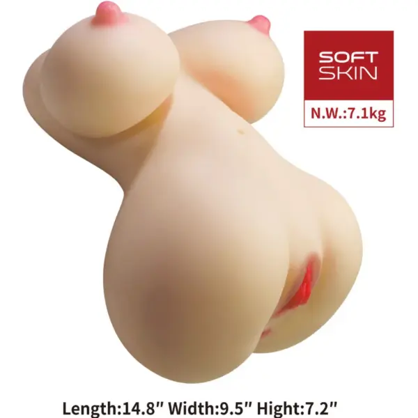 CRAZY BULL - Fiona Torso Femenino Realista Vagina y Anal 7.1 Kg - Imagen 2