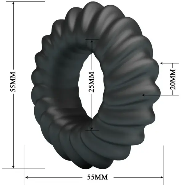 Crazy Bull - Anillo de Silicona Modelo 8 para Placer Masculino - Imagen 6