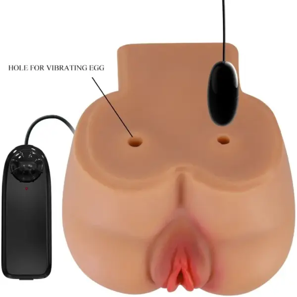 CRAZY BULL - Vibrador con vagina y ano realista Kylie, control remoto - Imagen 8