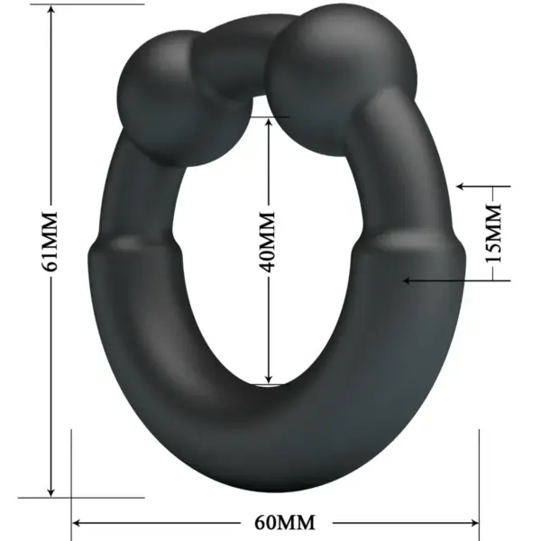 Crazy Bull - Meco Anillo Silicona Modelo 15 para Placer Masculino - Imagen 6