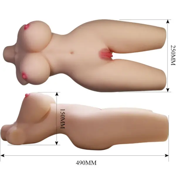 CRAZY BULL - Tiffany Torso Femenino Realista Vagina y Anal 5.5 kg - Imagen 8