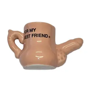 Diablo Picante - Imán Taza Cerámica con Pene en Relieve “For My Best Friend”