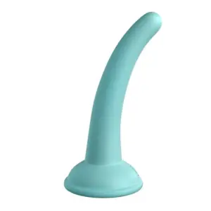 DILLIO - Dildo de silicona curada con platino de 12,7 cm en color verde