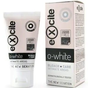 EXCITE O WHITE BLEACH + CARE INTIMATE AREAS 50 ML - Aclarador y Hidratante para Áreas Íntimas