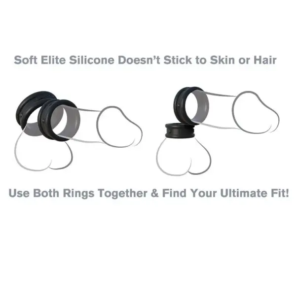 Fantasy C-Ringz - Anillas Silicona Max Width para Placer Masculino