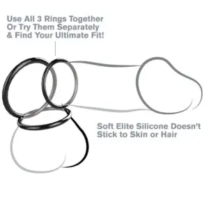Fantasy C-Ringz - Set Anillas Silicona Stamina para Potenciar tu Placer