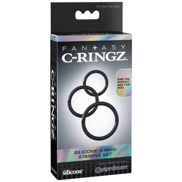 Fantasy C-Ringz - Set Anillas Silicona Stamina para Potenciar tu Placer - Imagen 3