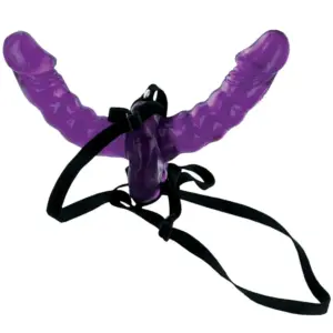 Fetish Fantasy Series - Arnés Doble Penetración Lila de 15cm