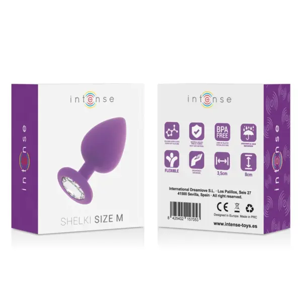 INTENSE - Shelki M Plug Anal Lila para Placer Intenso - Imagen 6