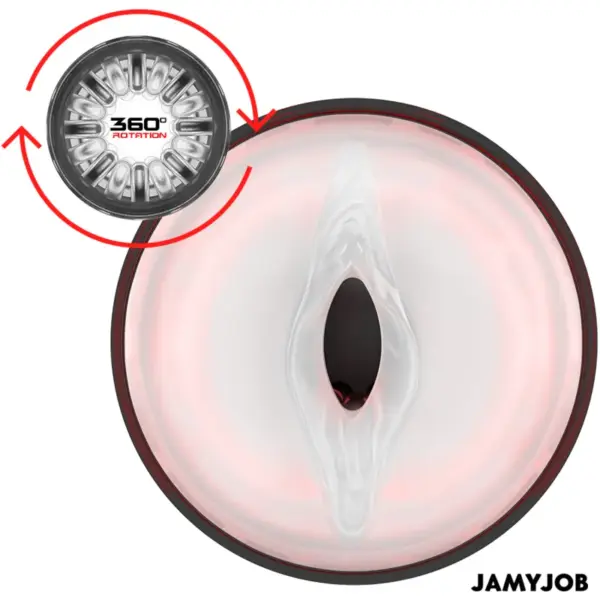 JAMYJOB - Cyclone Masturbador Vagina Automático con 10 Modos de Rotación y Empuje - Imagen 6