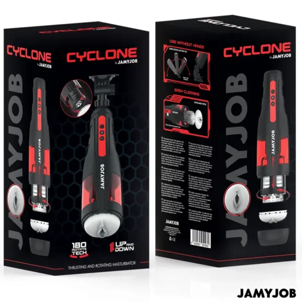 JAMYJOB - Cyclone Masturbador Vagina Automático con 10 Modos de Rotación y Empuje - Imagen 7