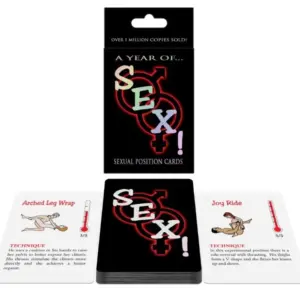 KHEPER GAMES - Juego de cartas posturas sexuales: ¡Un año de sexo!