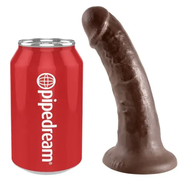 KING COCK - Dildo Marrón Realista de 15.2 cm - Imagen 3