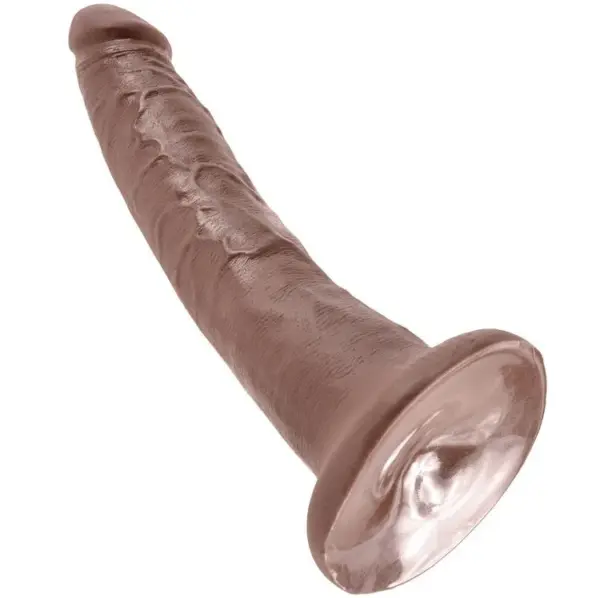 KING COCK - Dildo Color Chocolate 17.8 cm con Ventosa - Imagen 5