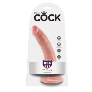 KING COCK - Dildo natural de 17.8 cm para una experiencia realista
