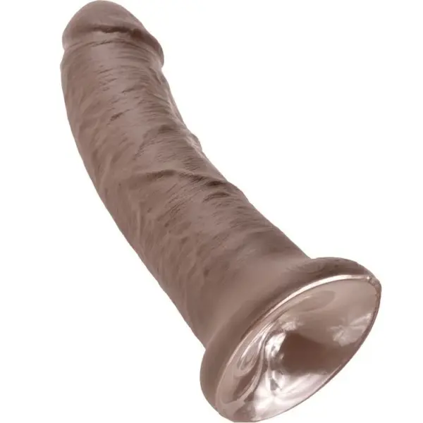 KING COCK - Dildo marrón de 20.3 cm con ventosa - Imagen 5