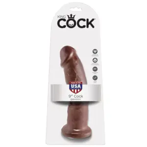 KING COCK - Dildo Marrón de 22.9 cm para Placer Realista