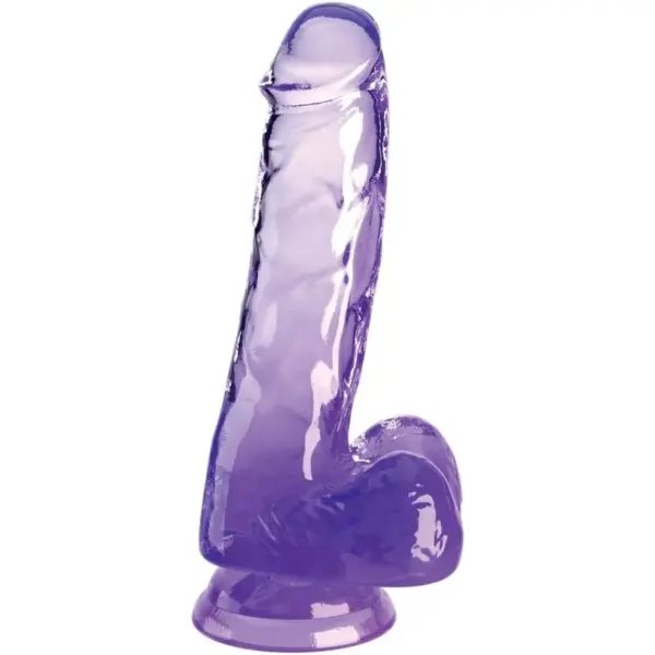KING COCK - Pene Realista Morado de 13.5 cm para Placer Infinito