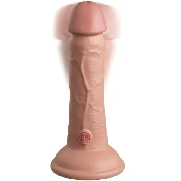 King Cock - Dildo realístico vibrador de silicona 15.2 cm - Imagen 2
