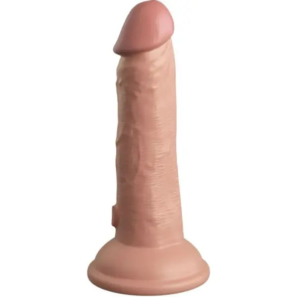 King Cock - Dildo realístico vibrador de silicona 15.2 cm - Imagen 4