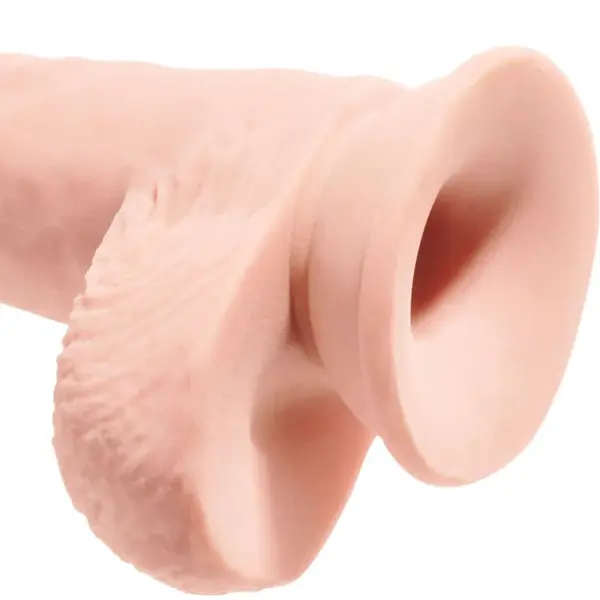 King Cock - Pene Realístico con Testículos 19.4 cm Natural - Imagen 5