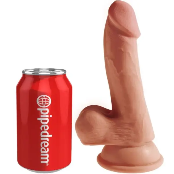 KING COCK - Plus 3D Dildo con Testículos 17 cm - Imagen 2