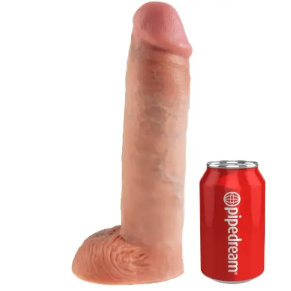KING COCK - Strap-On con Dildo Hueco 28 cm y Tirantes Color Carne - Imagen 4