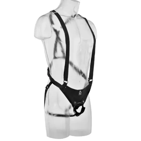 KING COCK - Strap-on con Dildo Hueco 30.5 cm y Tirantes Color Carne - Imagen 5