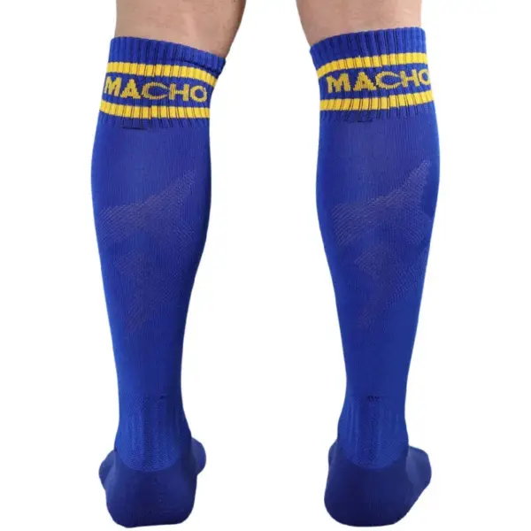Macho - Calcetines largos talla única azul para hombres - Imagen 3
