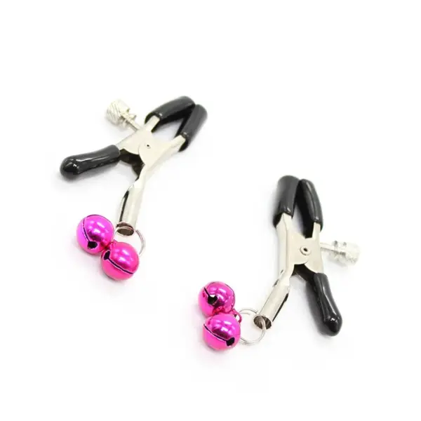 OHMAMA FETISH - Pinzas pezones con cascabel rosa para una experiencia erótica única - Imagen 4