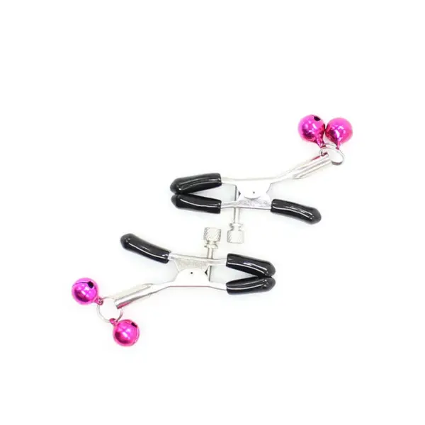 OHMAMA FETISH - Pinzas pezones con cascabel rosa para una experiencia erótica única - Imagen 5