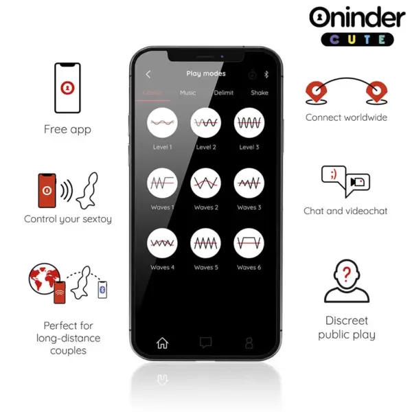 ONINDER CUTE - Vibrador Anal Plug con App Gratuita para Estimulación Profunda - Imagen 4