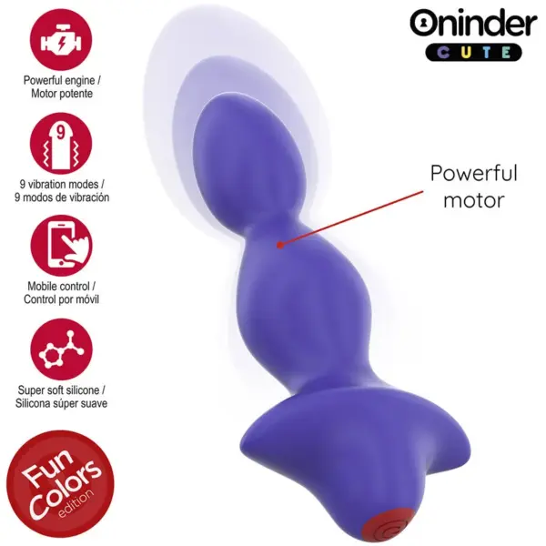 ONINDER CUTE - Vibrador Anal Plug con App Gratuita para Estimulación Profunda - Imagen 5