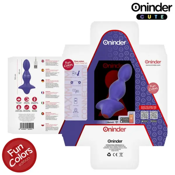 ONINDER CUTE - Vibrador Anal Plug con App Gratuita para Estimulación Profunda - Imagen 7