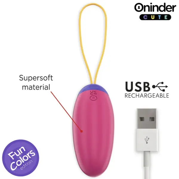ONINDER CUTE - Huevo vibrador inteligente con control remoto y vibración en ondas - Imagen 7