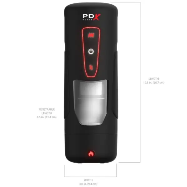 PDX ELITE - MILK ME HOTTER MASTURBADOR AUTOMÁTICO CON THRUSTING Y VIBRACIÓN EFECTO CALOR - Imagen 4