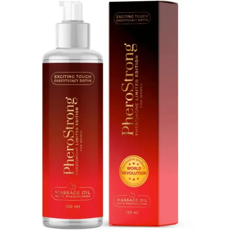 PHEROSTRONG - Aceite de masaje con feromonas para mujer 100 ML