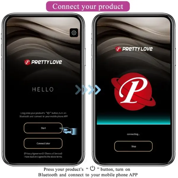 Pretty Love - Huevo Vibrador Control Remoto Abner App Lila - Imagen 18