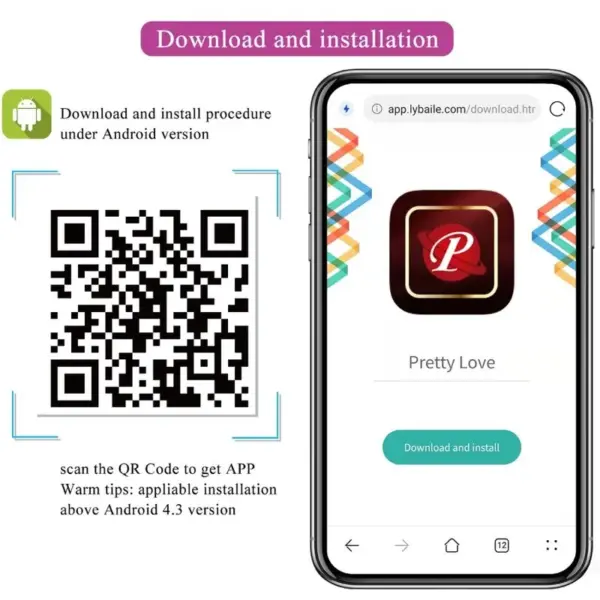 Pretty Love - Huevo Vibrador Control Remoto Abner App Lila - Imagen 9